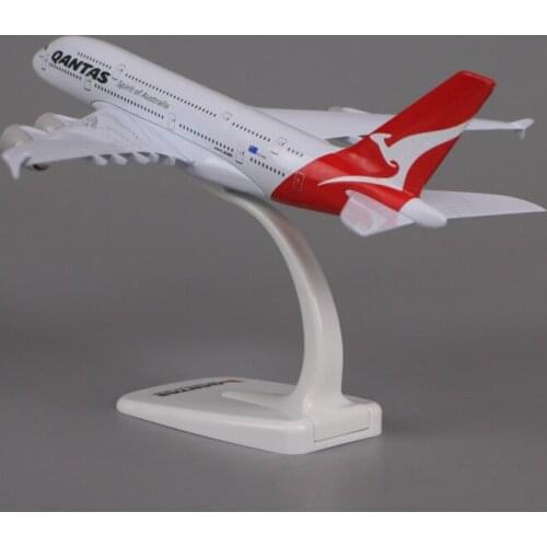 Diecast 1:400 Scale Aircraft Model A380 Qantas 747-400 Alloy Decoration Gift Model Airplane 18cm Static Display Collect