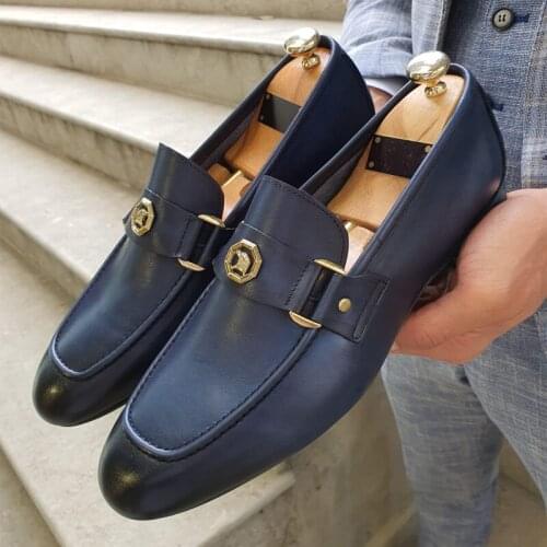 PU Leather Loafers Men Platform Casual Business Shoes Chaussure Homme 2021 Spring Autumn Slip on Dress Shoes Party Footwear Man