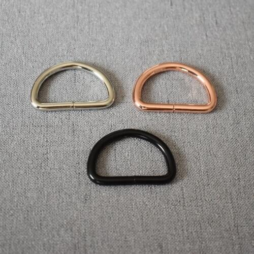 10 Pcs/Lot 32mm Metal Accessories D ring DIY Use For Handbag Bag Purse Strap Belt Buckle DIY Metal Buckle Hardware Accessories