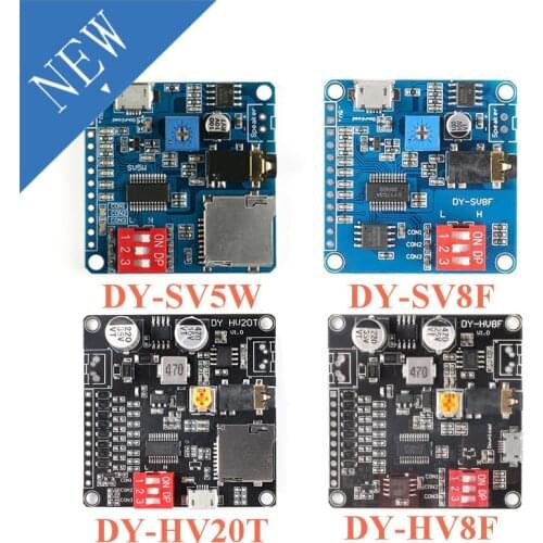 Voice Playback Module MP3 Music Player UART I/O Trigger Amplifier Board Module DY-SV17F DY-SV5W DY-SV8F DY-HV20T DY-HV8F