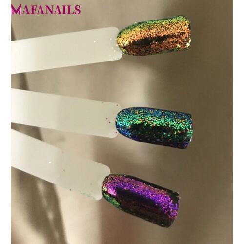 2018 New! 3Boxes/set Aurora Glitter Powder Unicorn Mermaid Nail Glitter Sequins 3D Nail Art Paillette Decoration 1g/jar 2mm