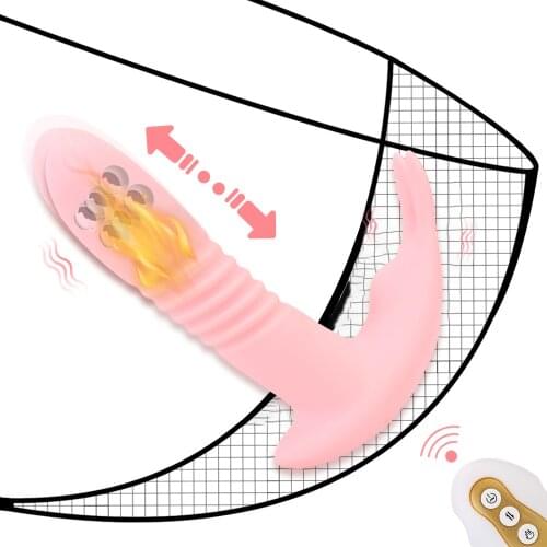 Wearable Dildo Vibrator Telescopic Vibrator Sex Toys for Women Heating G-spot Vagina Massage Rotation Beads