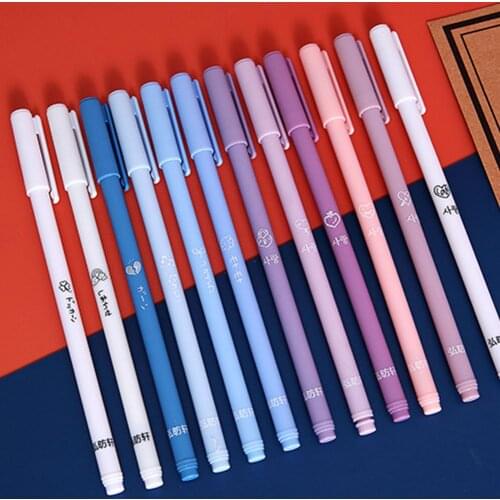Morandi Color Arrival Large Capacity Kawaii Six Pens Morandi Color Pen Graffiti Drawing Pen Marker Pen School Stationery