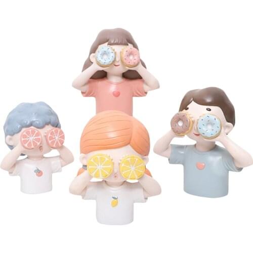 Nordic Resin Statue Happy Family Figure Doll Home Decoration Adult and Child Decorative Figurine Desktop Decoration Accessories