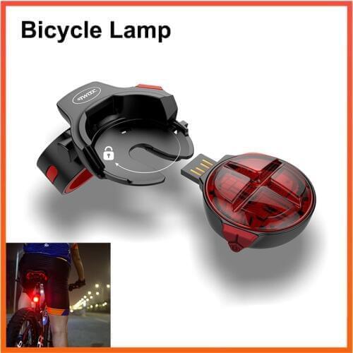 TWOOC Bicycle Tail Light Brake Sensor Rear Lights LED Rechargeable Lamp 5 Modes 9.5hours Runtime WaterProof Safety Lantern Taill