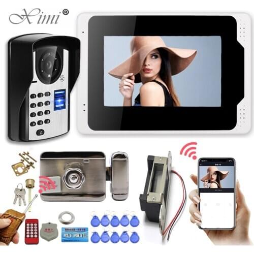 Smart phone7 ‘’ WIFI wireless call video intercom for home Monitor entry doorphone Doorbell with remote control camera Outdoor