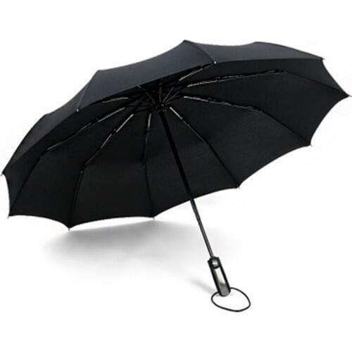 Luxury Automatic Men Women Business Umbrella Strong Windproof Auto 10K Umbrellas Sun Rain Fold Umbrella Travel Portable Paraso