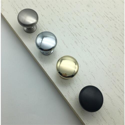1Pcs Round Alloy Door Handles 28*25.5mm Kitchen Cabinet Wardrobe Cupboard Closet Drawer Pulls Furniture Knobs
