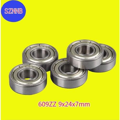 1pcs Miniature Ball Bearing Deep Groove Ball 609zz r-2490 9x24x7mm High Precision Noiseless Bearing Steel abec-5 small bearing