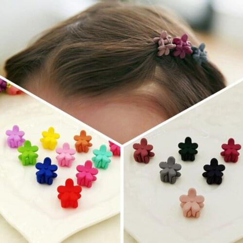 10 Pcs Small Hair Claw Clip Cute Candy Color Flower Jaw Clip For Baby Girls Headband Lovely Kids Hair Ornament Hair Accessories