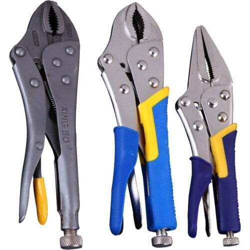 2pcs High-carbon Steel Vise Grip Quick Locking Welding Pliers Pincers Tongs Fixed grip Forceps Alicates Ferramenta Crimping Tool