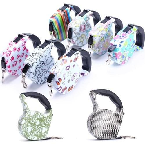 5M Pet Automatic Retractable Leash High Quality Dog Cat Traction Rope Puppy Dog Leashes Durable Pet Walking Leads Leash 9 colors