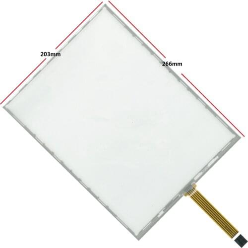 12.1 inch 5-wire industrial resistance touch screen is used for ordering machine integrated queuing machine touch pad 266*203