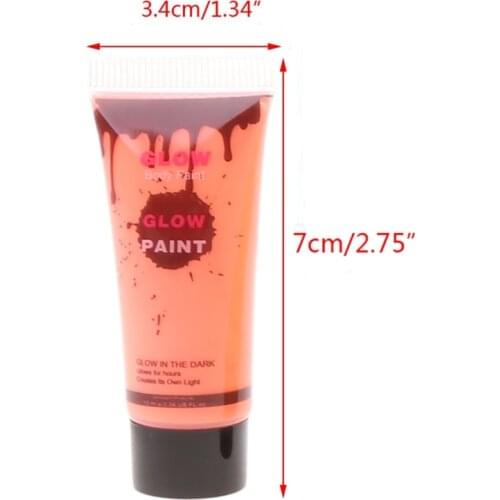 7 Pcs 25ml UV Glow Blacklight Luminous Face Body Paint Neon Fluorescent Pigment