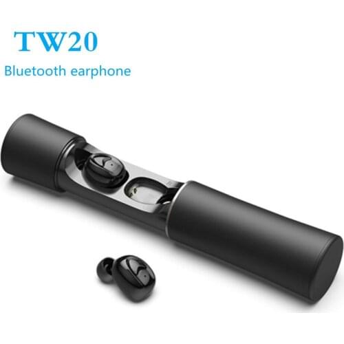 Wireless Sports headphones in-ear new explosion TW20 Bluetooth headset V5.0 Display Fit All Smartphone