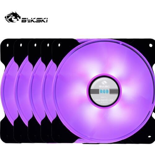 Bykski 12cm rgb fan, computer case 12v led fan, radiator fan, master cooler 120x120x26mm CF-RGB-X-V2