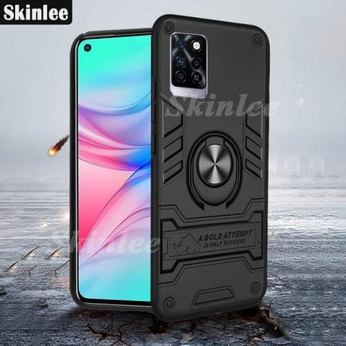 Skinlee For Infinix Note 10 Pro Case Shockproof Rhinoceros Armor Case Holder Finger Ring Magnetism For Infinix Note10 Pro Cover