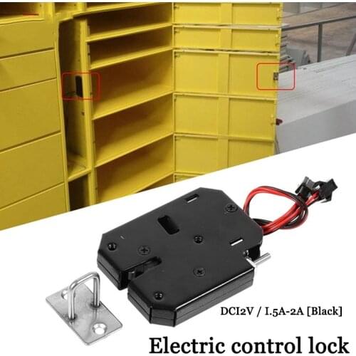 DC 12V 2A Solenoid Electromagnetic Electric Control Cabinet Drawer Lockers Lock latch Push-push Design