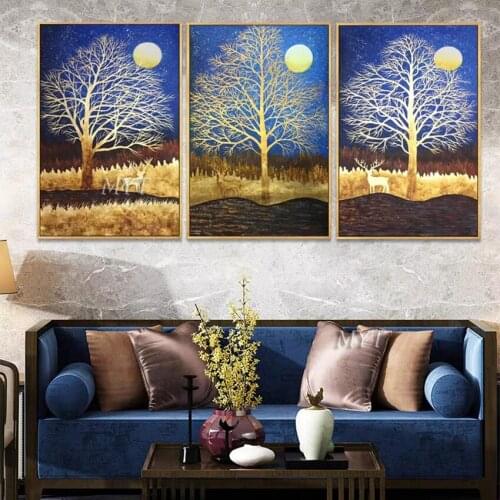 Unframed Decorative Pictures Modern Abstract Oil Painting On Canvas Handmade Art Picture Decor Modular Wall Art For Home Room