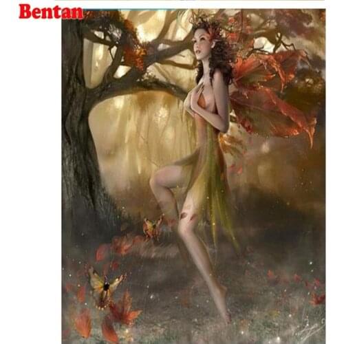 Diy 5d Square Round Diamond Painting Tree Fairy Full Drill Cross Stitch Mosaic Pattern Embroidery Diamond Painting By Numbers