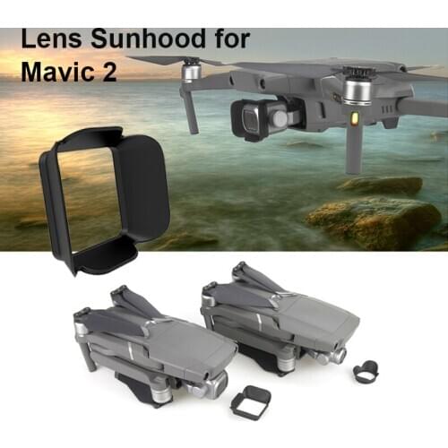 For Mavic 2 Lens Sun Hood Gimbal Camera Sunshade Sunhood Protector for DJI Mavic 2 Pro Zoom Anti-glare Cover Drone Accessories