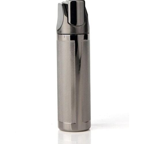 Gas Lighter Smoking Cigarette Cigar Inflated Butane Straight Into Blue Flame Metal Windproof Classic Simple Modern Style Gadgets