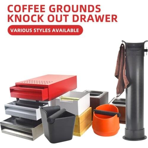 Coffee Grind Knock Box And Espresso Dump Bin stainless steel box drawer box powder residue powder residue bucket commercial box