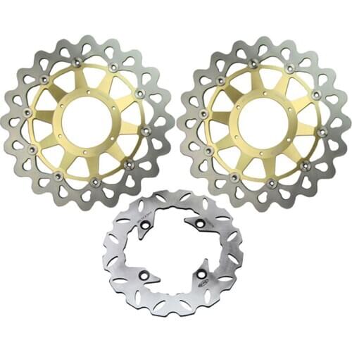 Motorcycle Front Rear Brake Disc Rotors Set For Honda CBR1000RR CBR1000 RR 2006 2007 & VTR1000 RC51 SP1 2000-2004