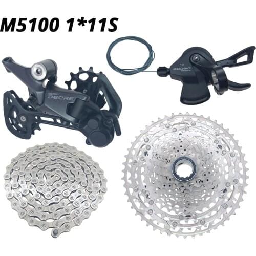 M5100 M5120 1x11 Speed Groupset MTB Mountain Bike Contains Shift Lever Rear Dearilleur Cassette Chain 11V RD-M5120