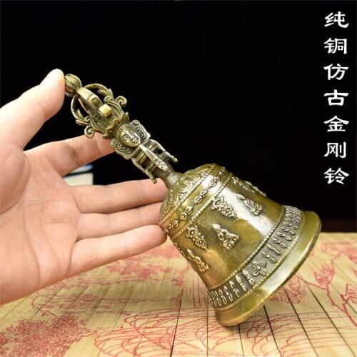 Copper bell antique bell evocation of Taoist teaching for road JiangMo Tantric ritual