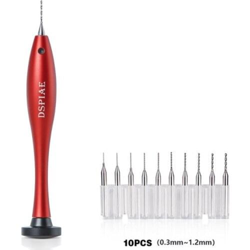 Dspiae Multi-function Hand Tool Metal Hand Drill 0.3~1.2mm Tool Set Craft Tools Accessory For Woodworking Wood Working Tool