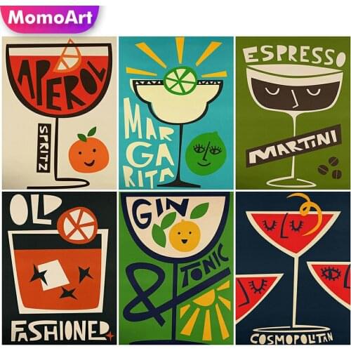 MomoArt 5D Diamond Painting Art Cup New Arrival Diamond Embroidery Scenery Picture Rhinestones Mosaic Needlework Home Decoration
