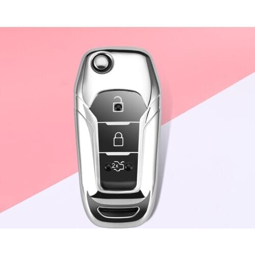 New TPU Car Flip Key Cover Case Shell For Ford Fiesta Focus 2 3 4 Explorer Ranger KA Escort Mondeo Everest Ranger F150 F250