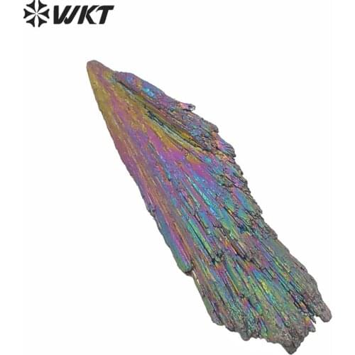 WT-G165 Natural Kyanite fan stone raw kyanite fan for wholesale multicolor kyanite fan stone in randomly shape