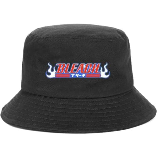 Anime Bleach Bucket Hat teenager Outdoor Summer Hip Hop Cap unisex Streetwear Chapeau Caps Fisherman Caps