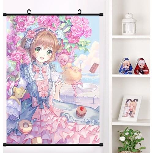 Anime Cardcaptor Sakur Tsukishiro Yukito Wall Scroll Mural Poster Wall Hanging Poster Otaku Home Decor Collection dropshipping
