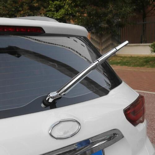 Fit For Hyundai IX35 2018 Car Exterior Rear Window Rain Wiper Arm Blade Cover Trim Styling Overlay Chrome Stickers ABS