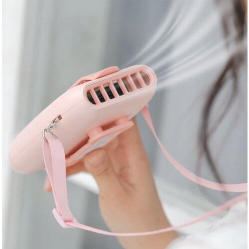 Portable Neck Fan Usb Rechargeable Mini Portable Folding Hanging Waist Cooling Fan Mute Lazy Fan Air Cooler for Outdoor