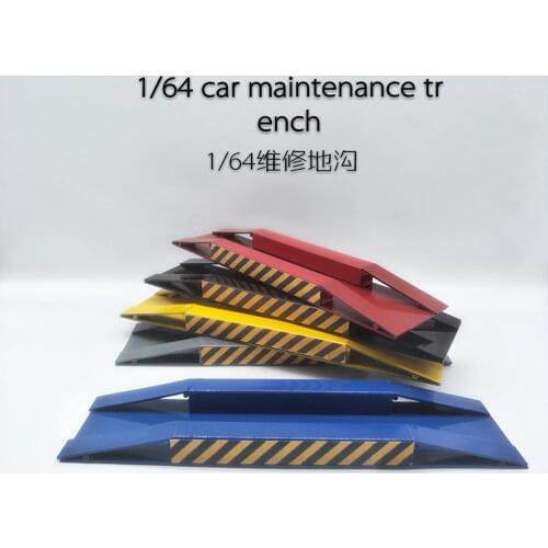 1/64 1/43 1/24 1/18 garage car Maintenance trench props sides bridge model Lift service pit