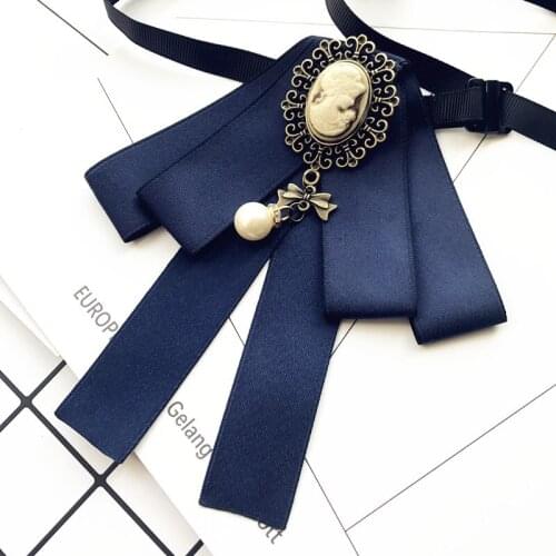 Bow Tie Shirt Men and Women College Style British Korean Bank Flight Attendant Student Collar Flower Bowtie Accessories Jewelry