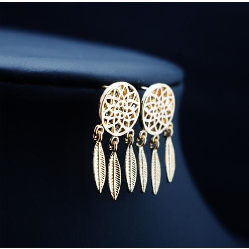 Feather Earings Tassel network Earrings Fashion Bohemia Jewelry Vintage Long Earrings For Women