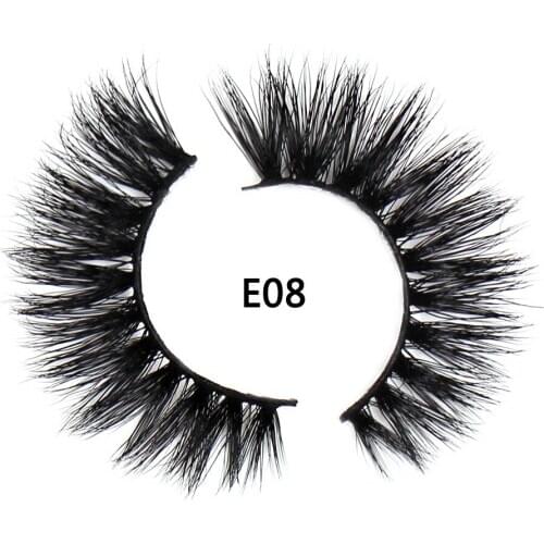 SOQOZ 3D Mink Lashes Crisscross Thick Eye Lashes False Eyelashes Cruelty free Reusable Natural long Eyelash Extension LashesTE08