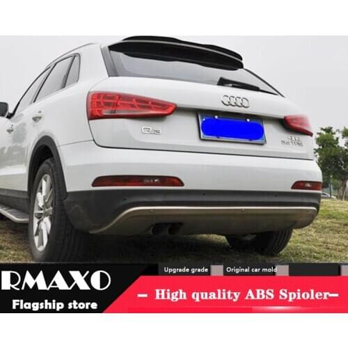 For AUDI Q3 hatch-back Spoiler 2014-2016 AUDI Q3 X High Quality ABS Material Car Rear Wing Primer Color Rear Spoiler