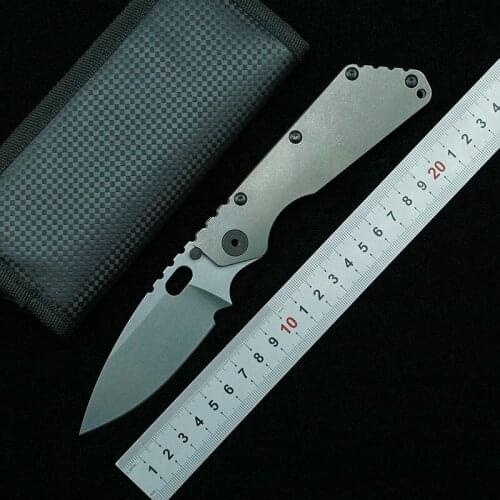 LEMIFSHE SMF D2 Steel Multifunction Folding Knife Titanium Alloy Handle Outdoor Camping Survival Kitchen Knife EDC Tools