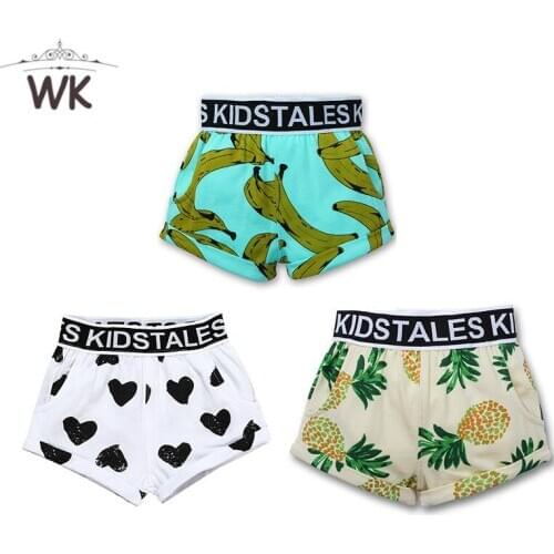 Unisex Shorts fruits children shorts for girl boy children shorts baby shorts for girls pants 3pcs / set Children Clothes CP222