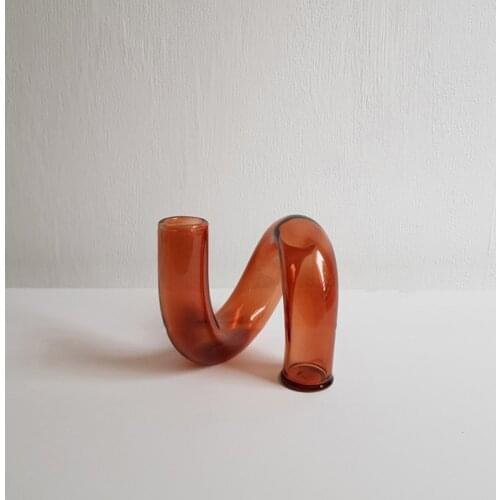 Flower Vase For Table Decoration Living Room Decorative Vase Fleur Tabletop Terrarium Glass Containers Handmade Tabletop Vases F