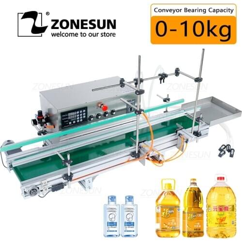 ZONESUN Automatic Heavy Loading Liquid Beverage Juice Edible Oil Filling Machine Water Milk Four Nozzles Filler Big Flow