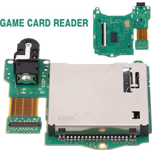 Pohiks 1pc High Quality Headphone Jack Game Card Reader Replacement Accessories With Games Cartridge Slot Tray
