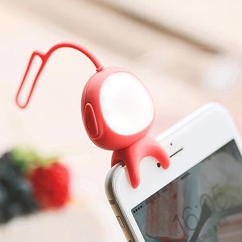 1 Pc Fashion Mini Selfie Ring Light Portable Flash LED USB Clip Mobile Phone for Night Photography Fill Light for Smart Phone