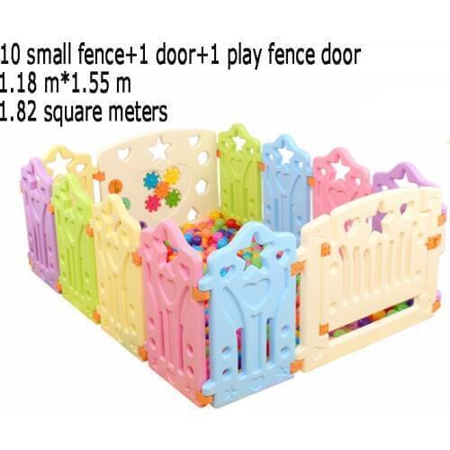 10PCS Indoor Baby Playpens Outdoor Games Fencing Children Play Fence Kids Activity Environmental Protection EP Safety Play Yard